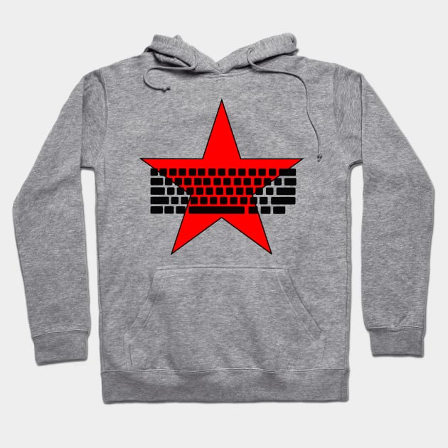 computer communist Hoodie by Suva